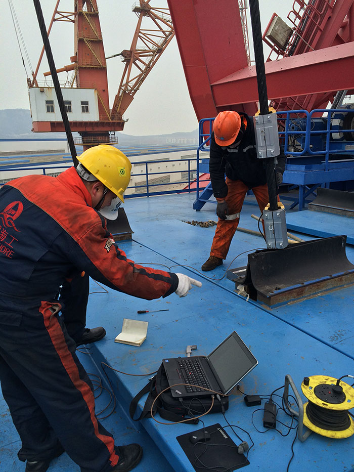 NDT inspection of steel wire rope three