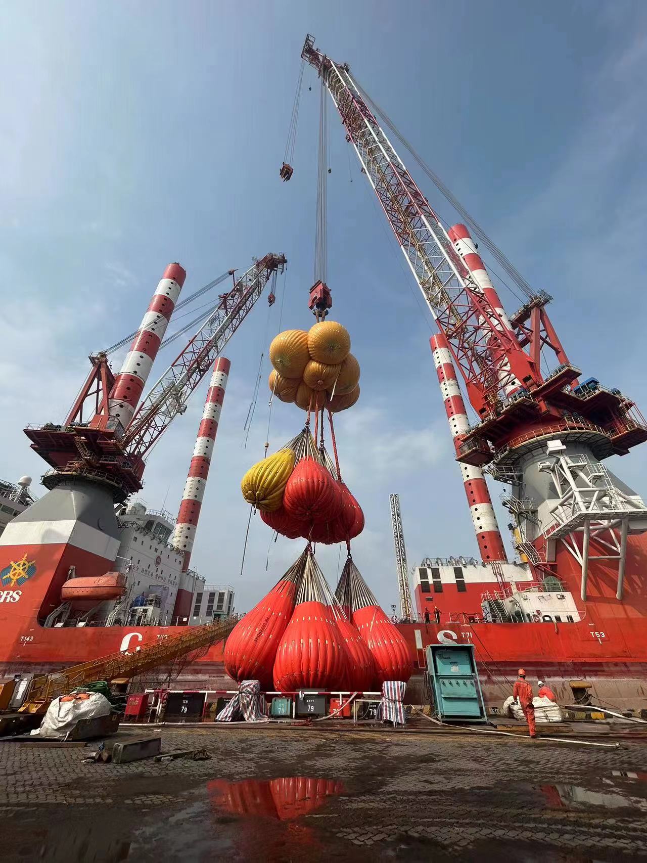 Water bag lifting test seventeen