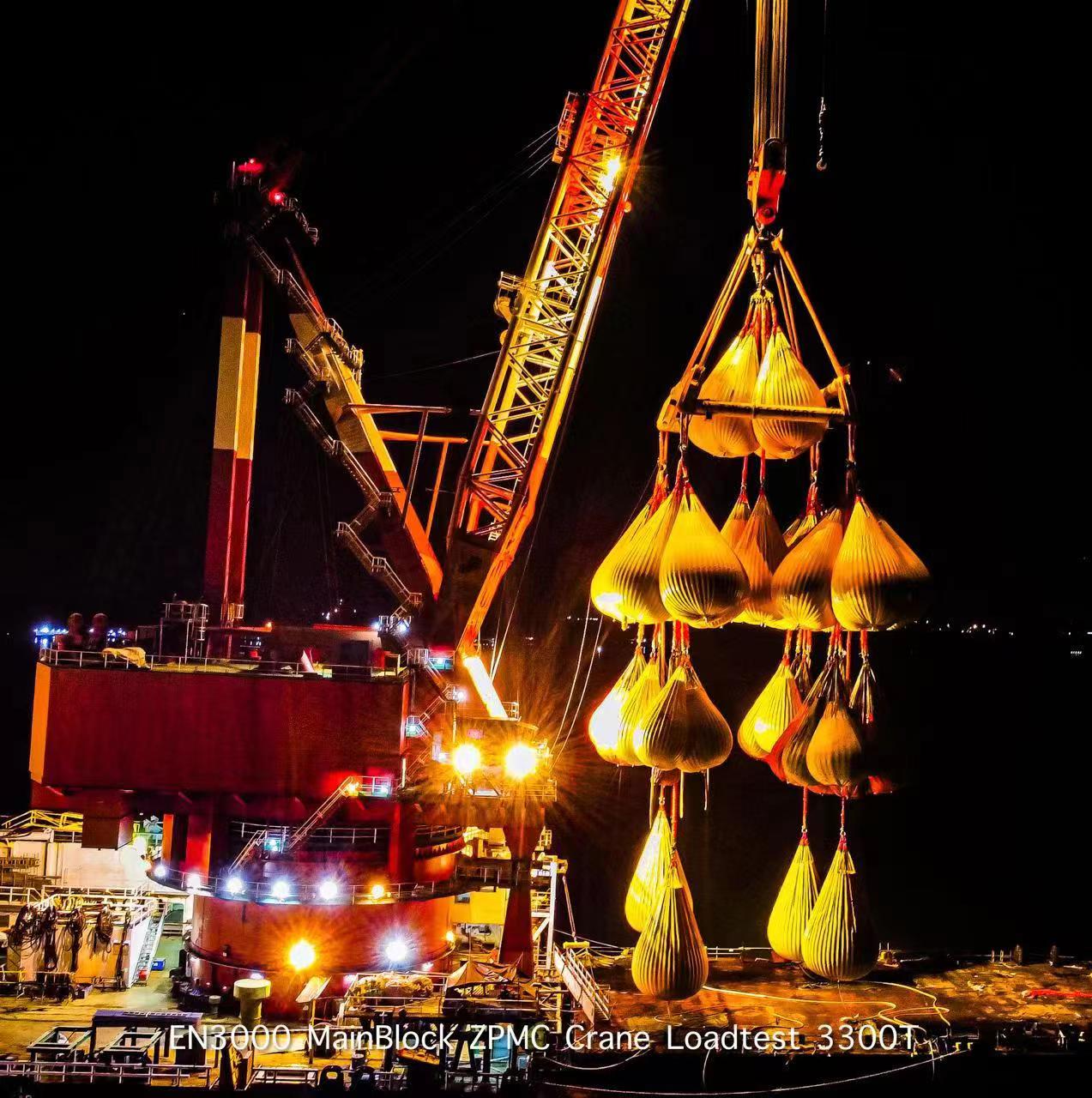 Water bag lifting test four