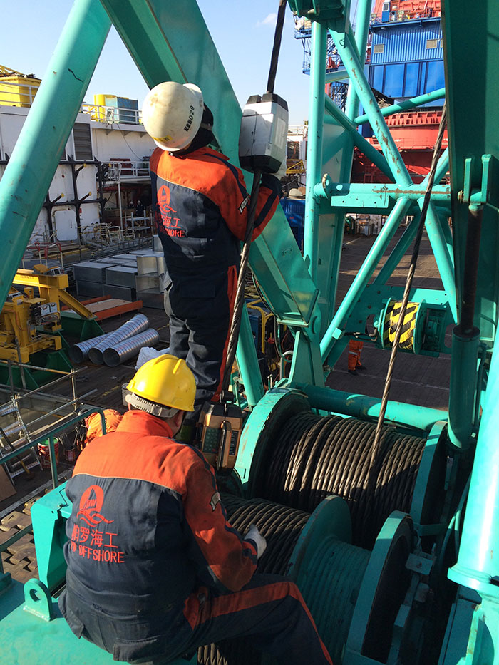 NDT inspection of steel wire rope two