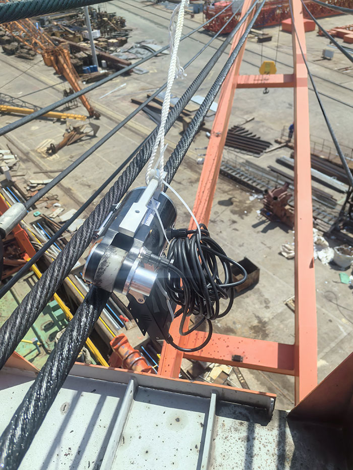 NDT inspection of steel wire rope five