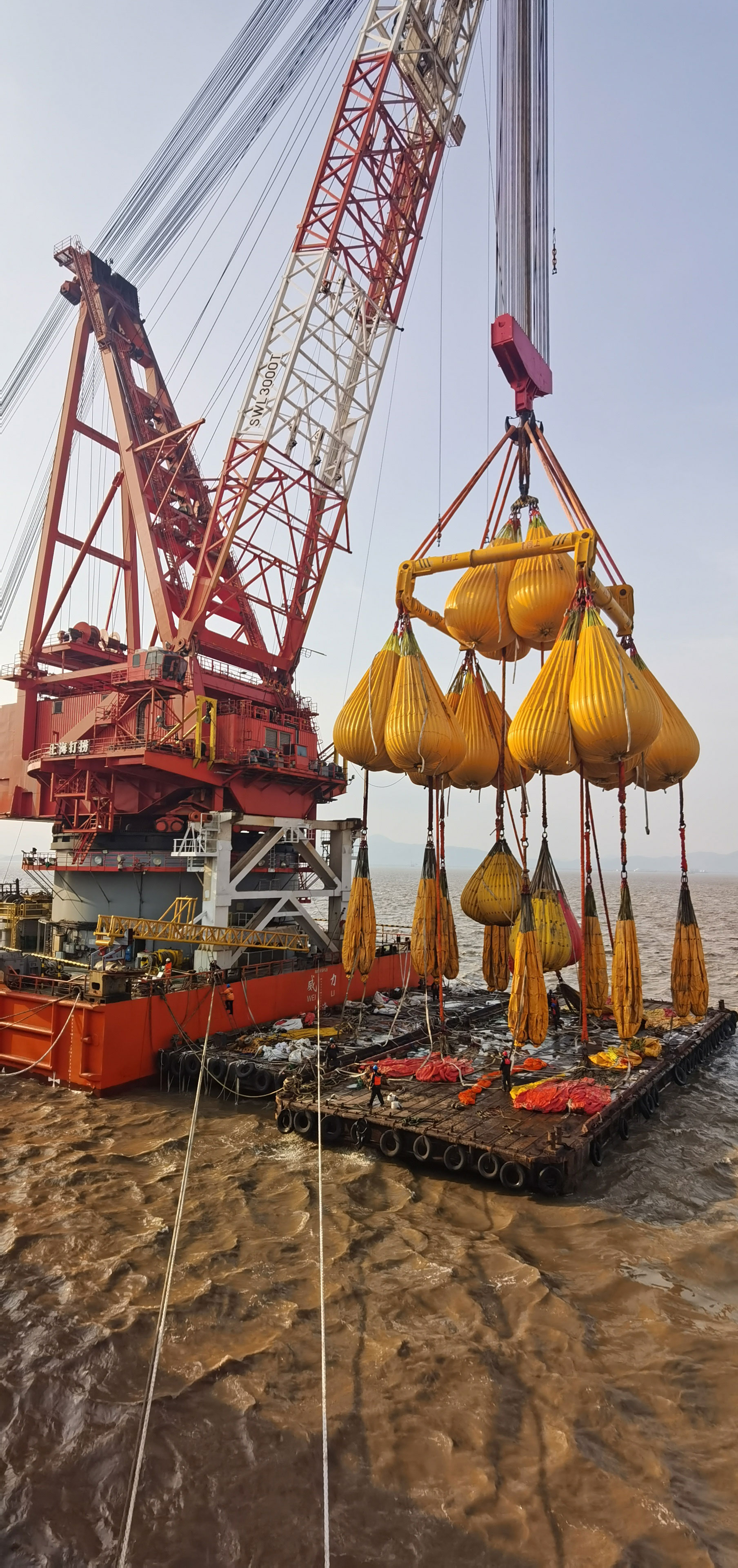 Water bag lifting test nine